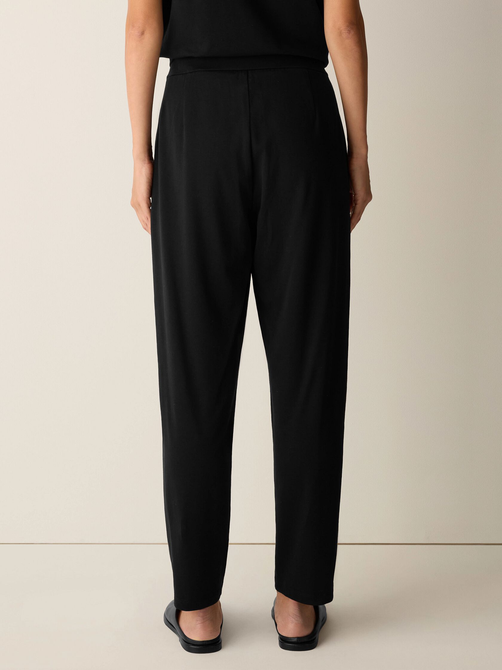 Pima Cotton Stretch Jersey Tapered Pant