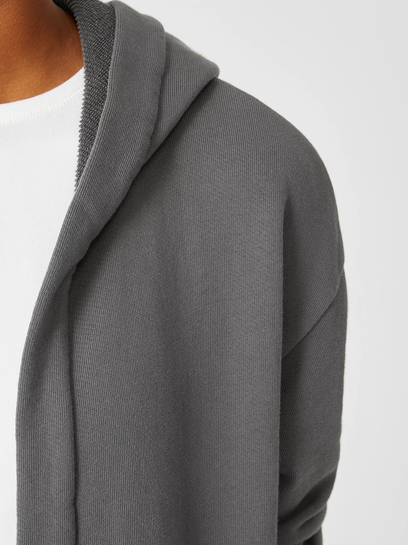Organic Cotton French Terry Hooded Jacket