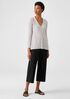 Washable Stretch Crepe Straight Pant