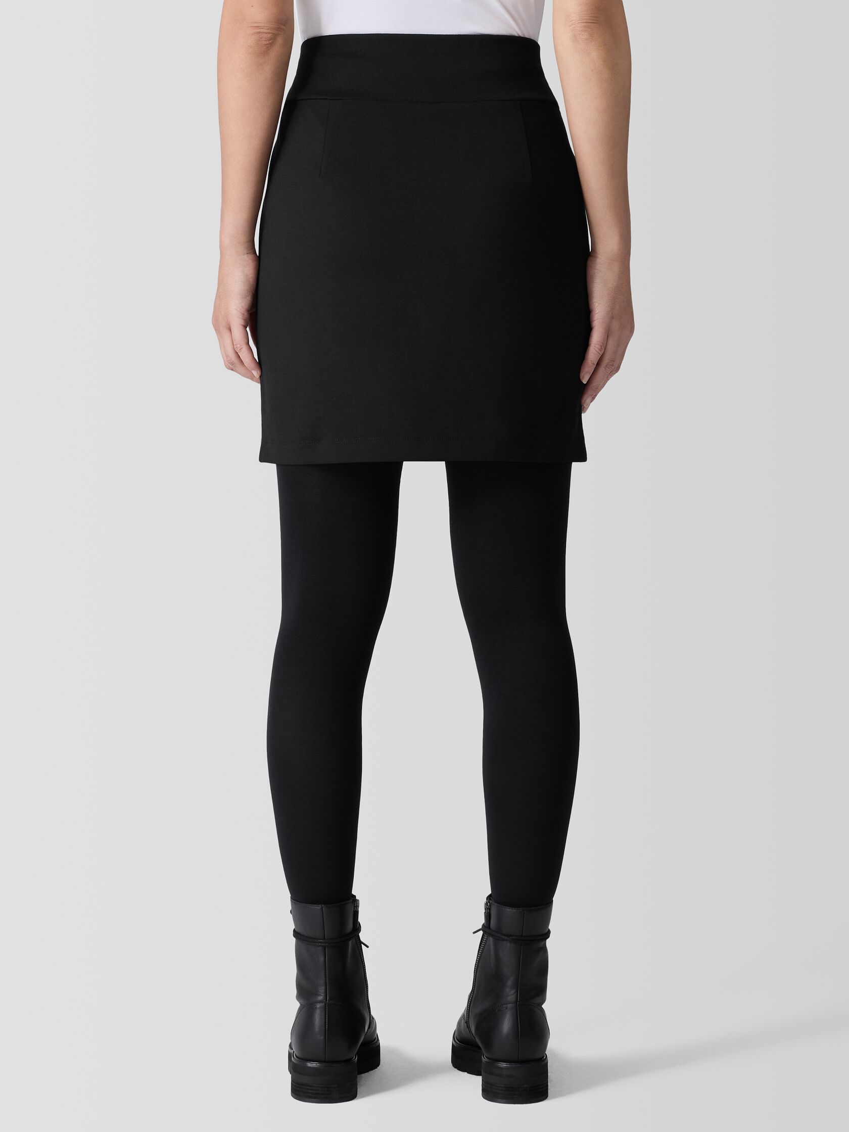 Washable Flex Ponte Mini Skirt