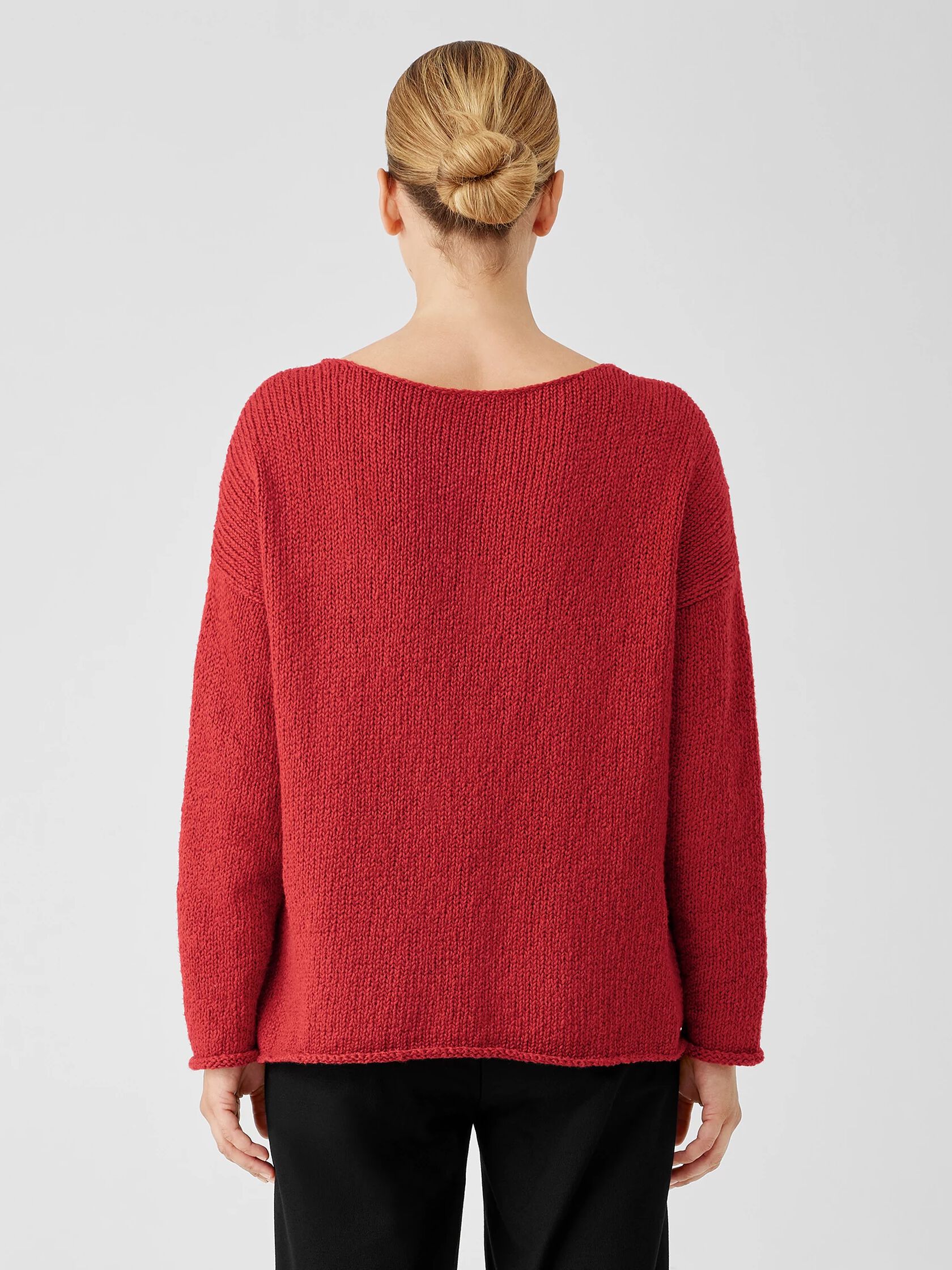 Peruvian Organic Cotton Crimp V-Neck Top