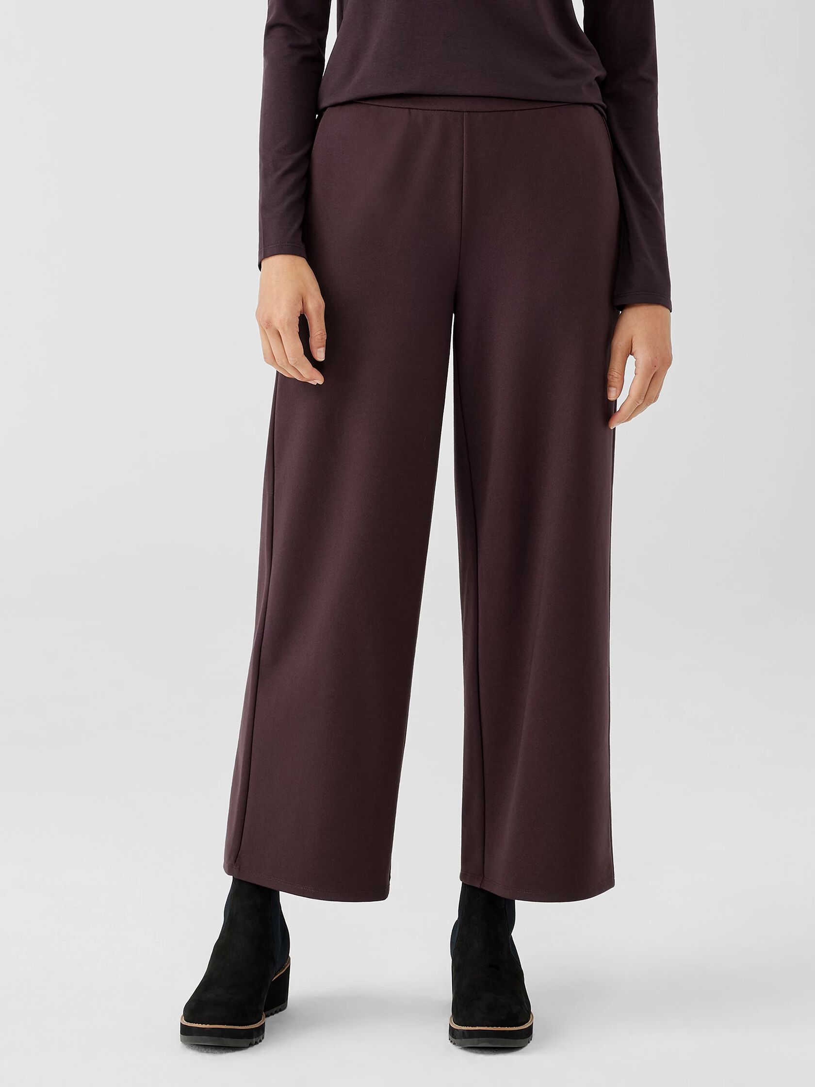 Washable Flex Ponte Wide-Leg Pant