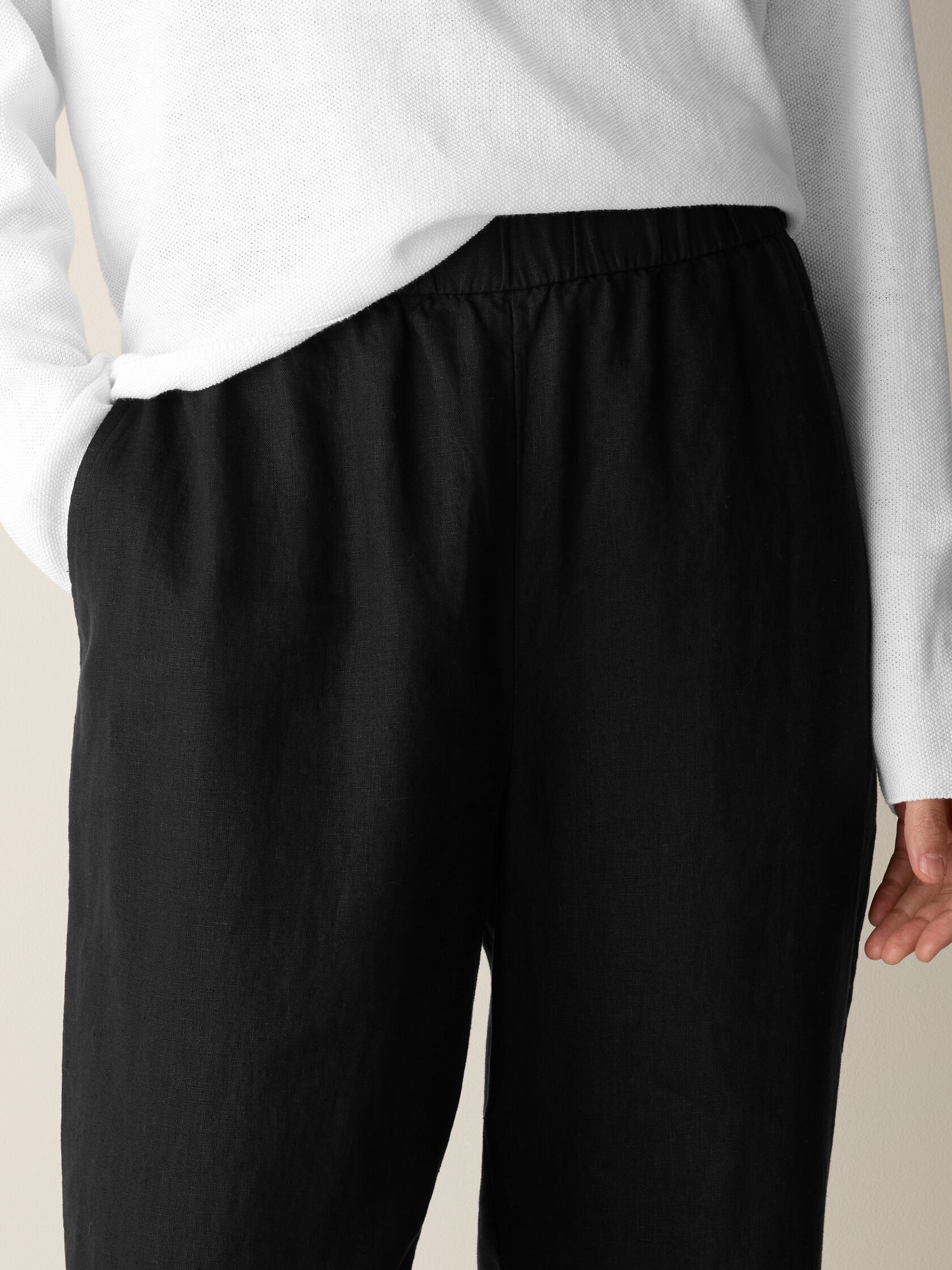 Organic Linen Tapered Pant