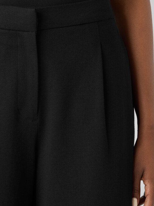 Cotton Blend Ponte Lantern Trouser Pant