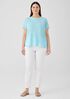 Organic Linen Jersey Crew Neck Tee