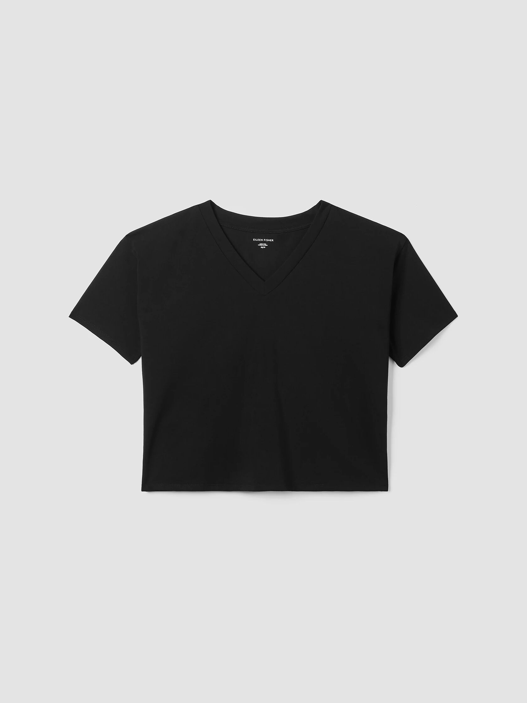 Pima Cotton Stretch Jersey V-Neck Tee