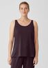 Organic Cotton Interlock Scoop Neck Sleep Tank