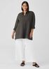 Organic Handkerchief Linen Classic Collar Shirt