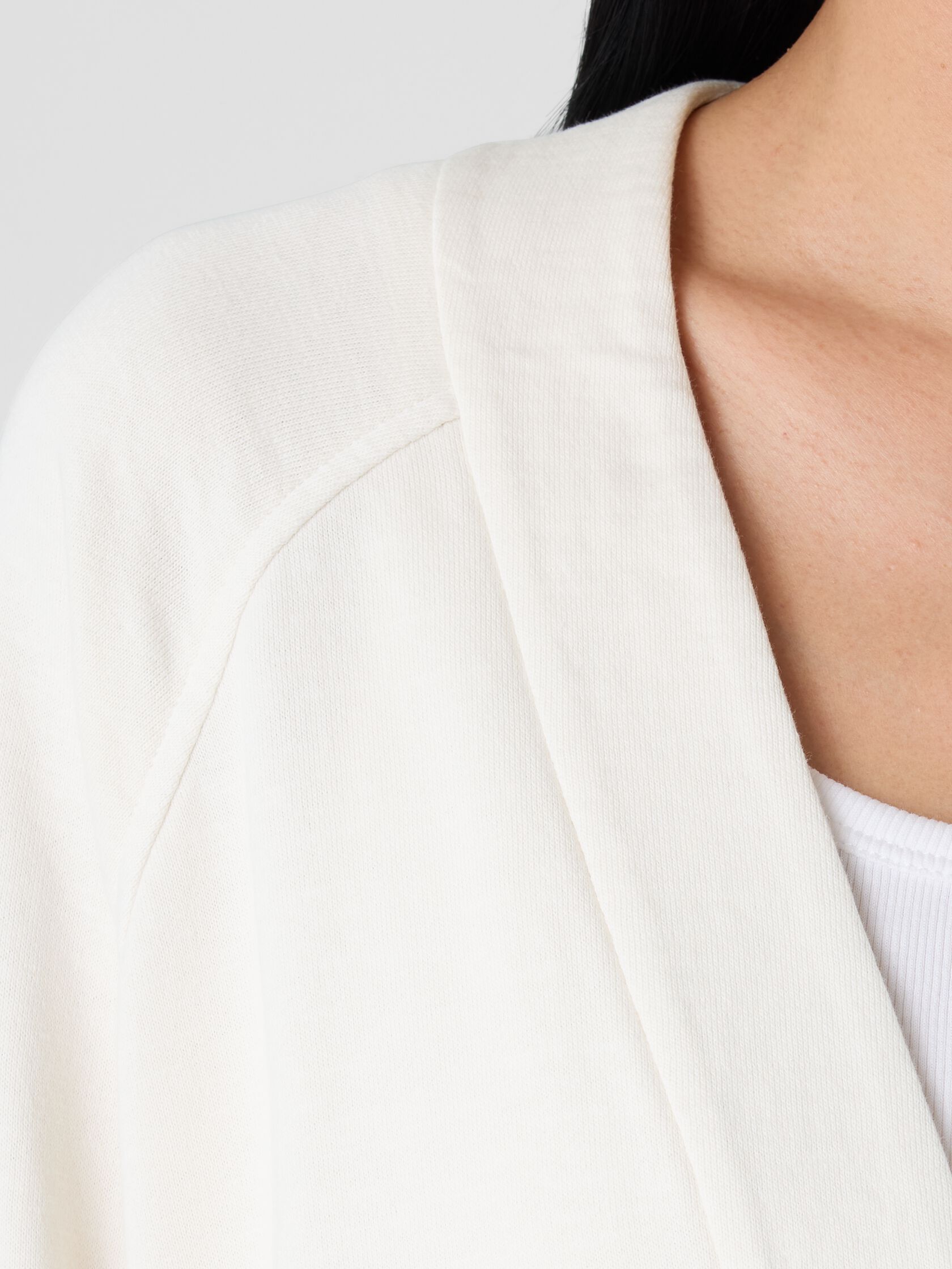 Garment-Dyed Terry Long Cardigan