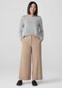 Garment-Dyed Utility Cotton Wide-Leg Pant