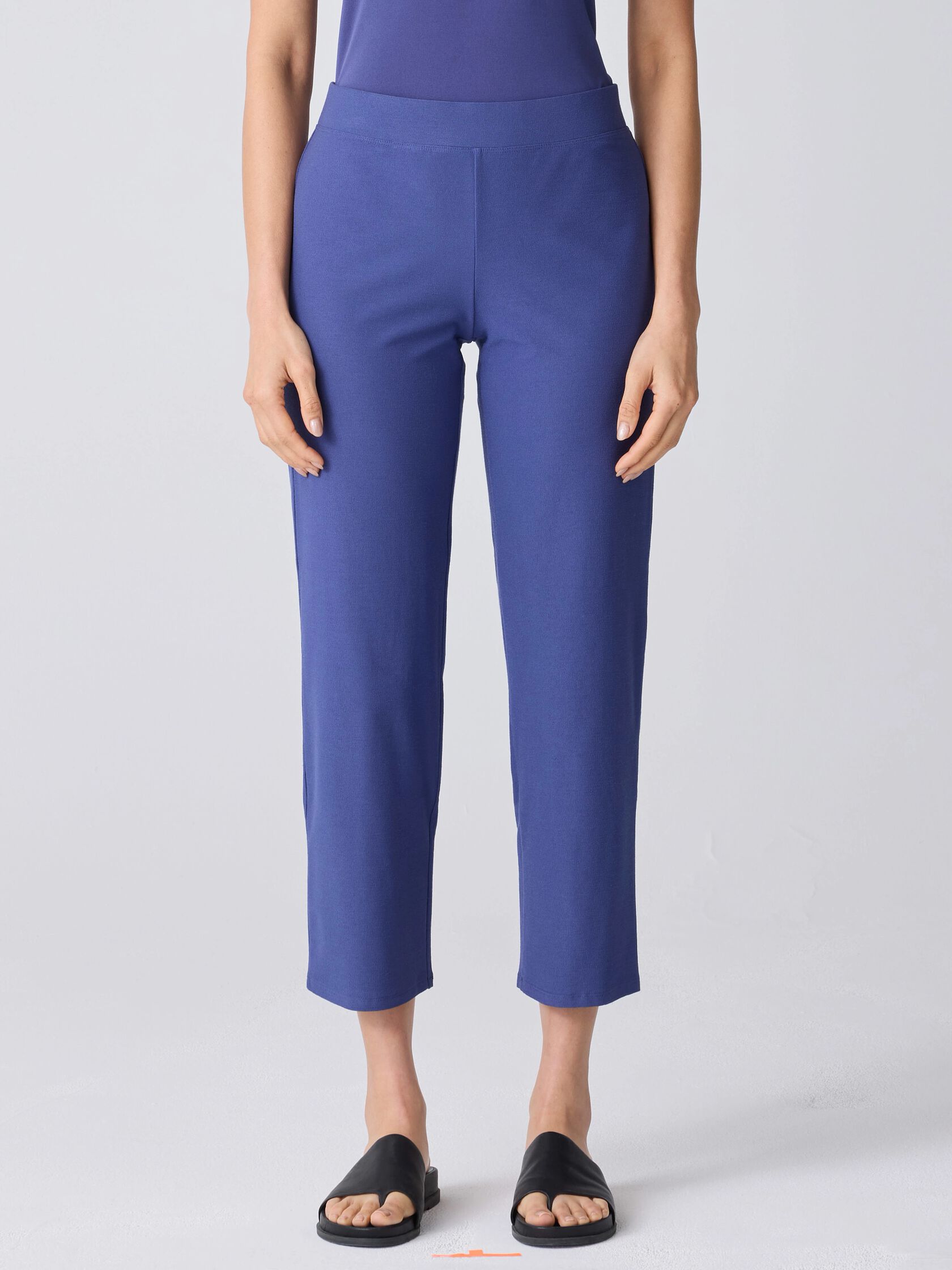 Washable Stretch Crepe Straight Pant