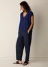 Organic Linen Cotton V-Neck Top