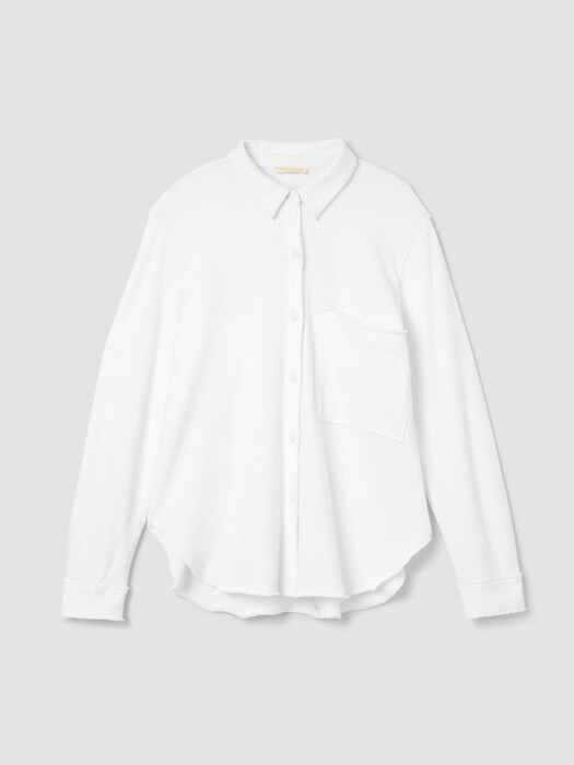 Lightweight Organic Cotton Terry Classic Collar Shirt