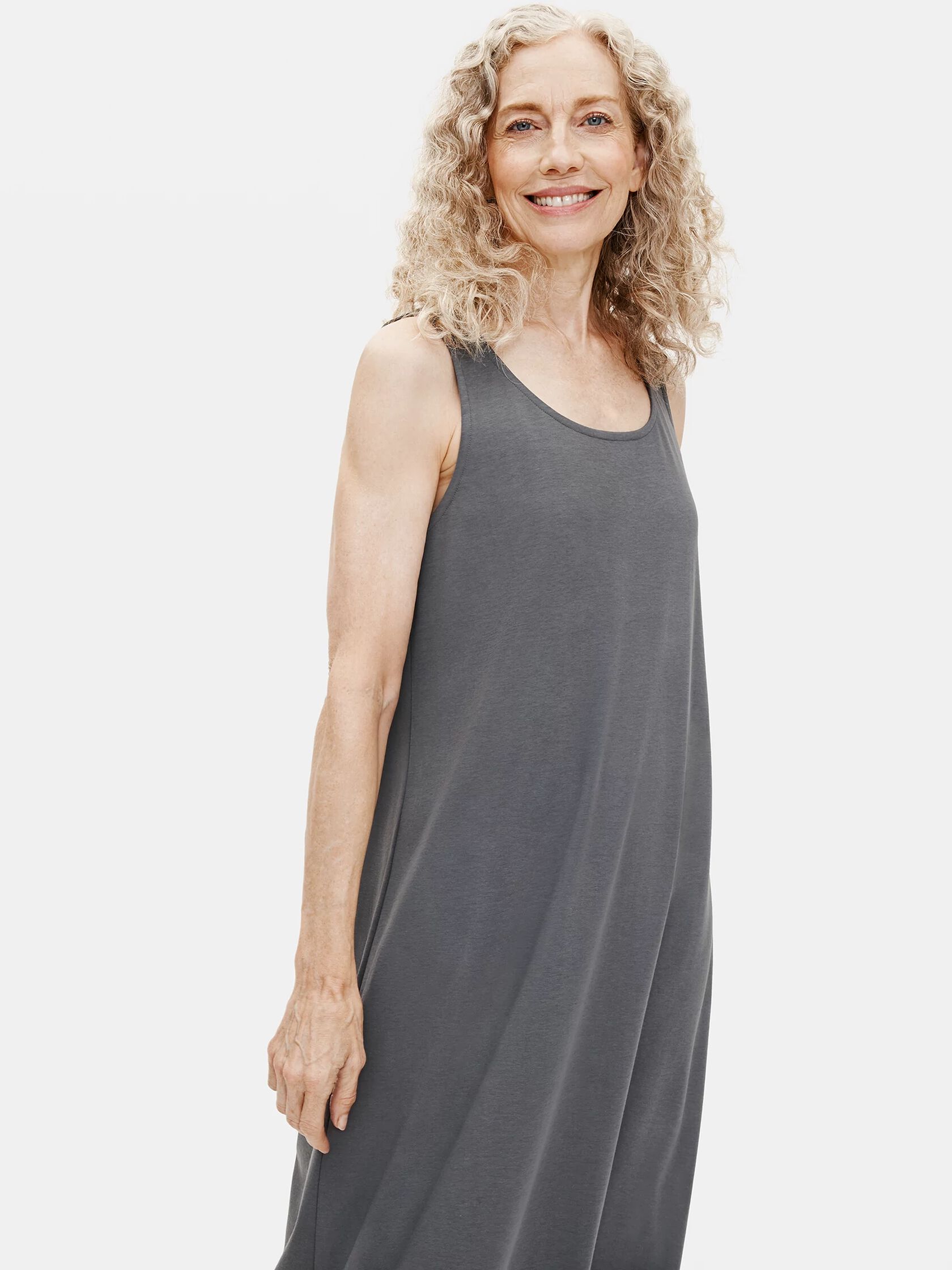 Cozy Organic Cotton Interlock Tank Dress