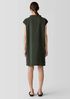 Organic Cotton Ripple Mock Neck Dress