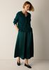 Textured Satin Half-Circle Skirt