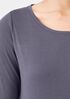 Pima Cotton Blend Scoop Neck Top