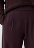 Boiled Wool Jersey Pleated Lantern Pant