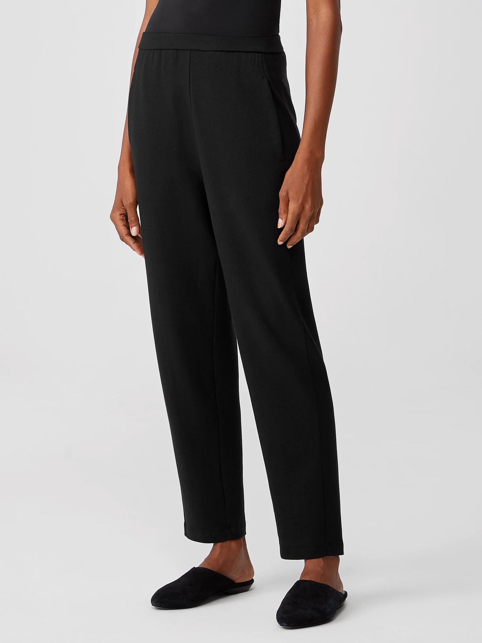 Cozy Brushed Terry Hug Slouchy Pant | EILEEN FISHER