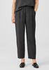Mini Check Crepe Tapered Pant