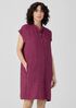 Washed Organic Linen Delave Shirtdress