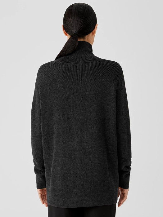 Merino Turtleneck Top in Responsible Wool