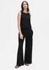 Viscose Jersey Wide-Leg Pant
