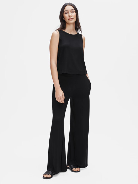 Viscose Jersey Wide-Leg Pant