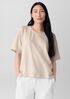Striped Organic Cotton Slub Box-Top