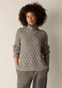 Peruvian Cotton Boucle Fluff Turtleneck