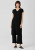 Organic Cotton Gauze V-Neck Dress