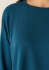 Cozy Brushed Terry Hug Round Neck Box-Top