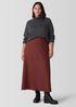 Felted Wool Jersey A-Line Skirt in Regenerative Wool