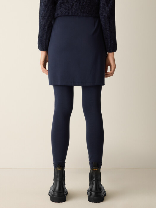 Stretch Jersey Knit Skirted Legging