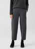 Organic Cotton Melange Crepe Lantern Pant