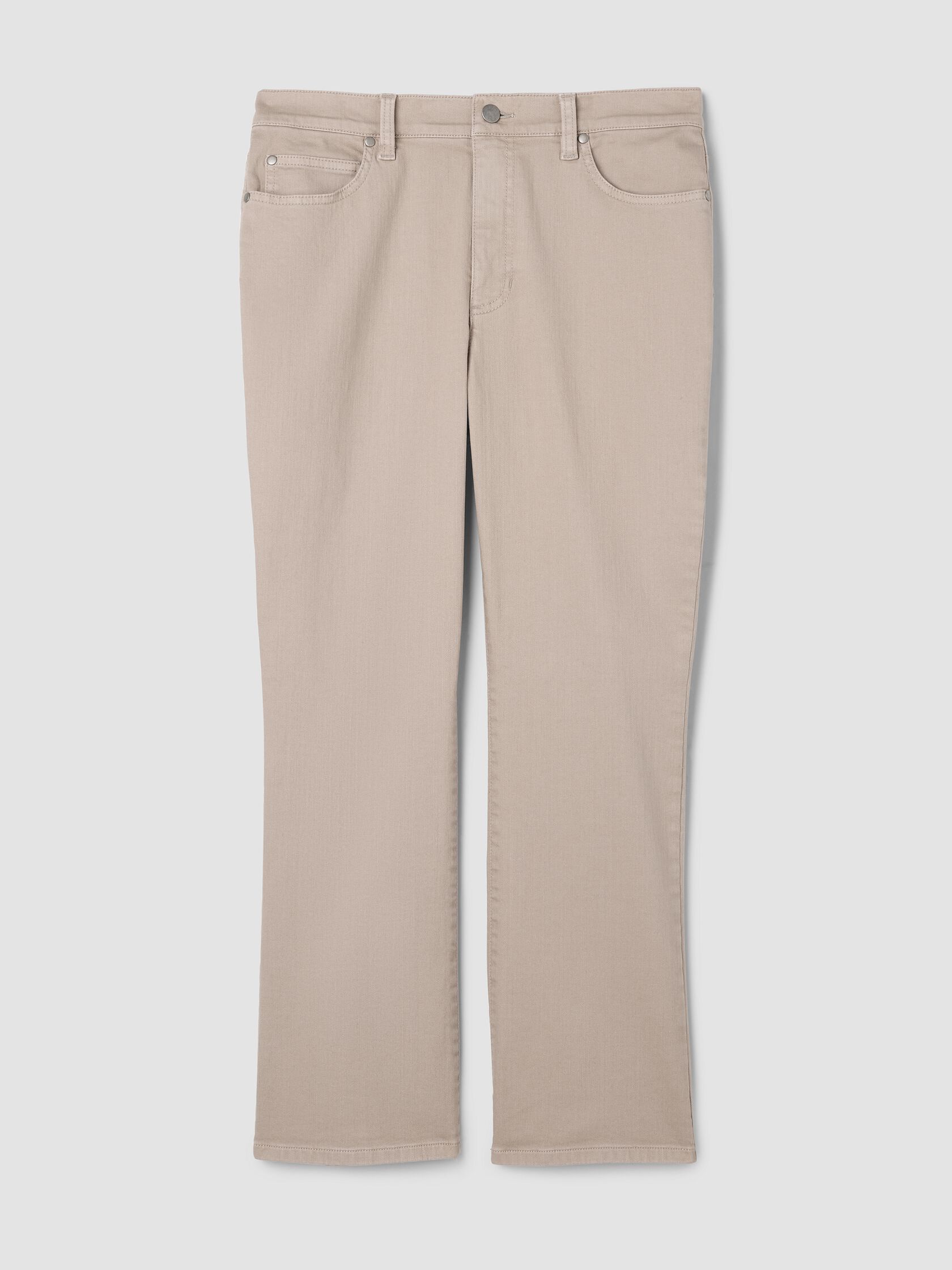 Garment-Dyed Organic Cotton Denim Kick Jean