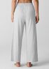 Mélange Organic Cotton Interlock Wide-Leg Sleep Pant
