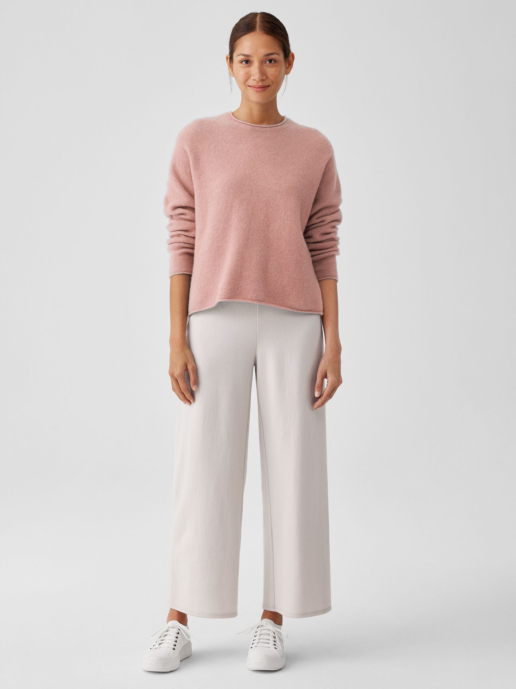 Cashmere Silk Bliss Crew Neck Top