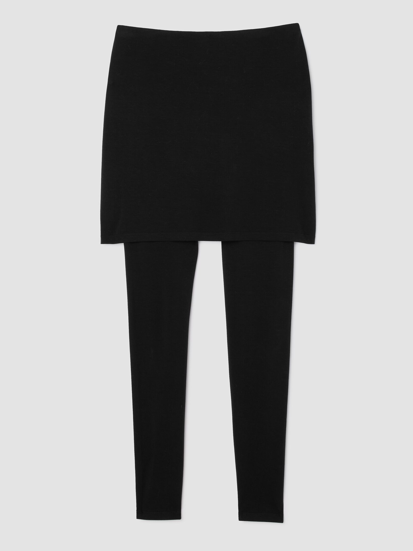 Stretch Jersey Knit Skirted Legging