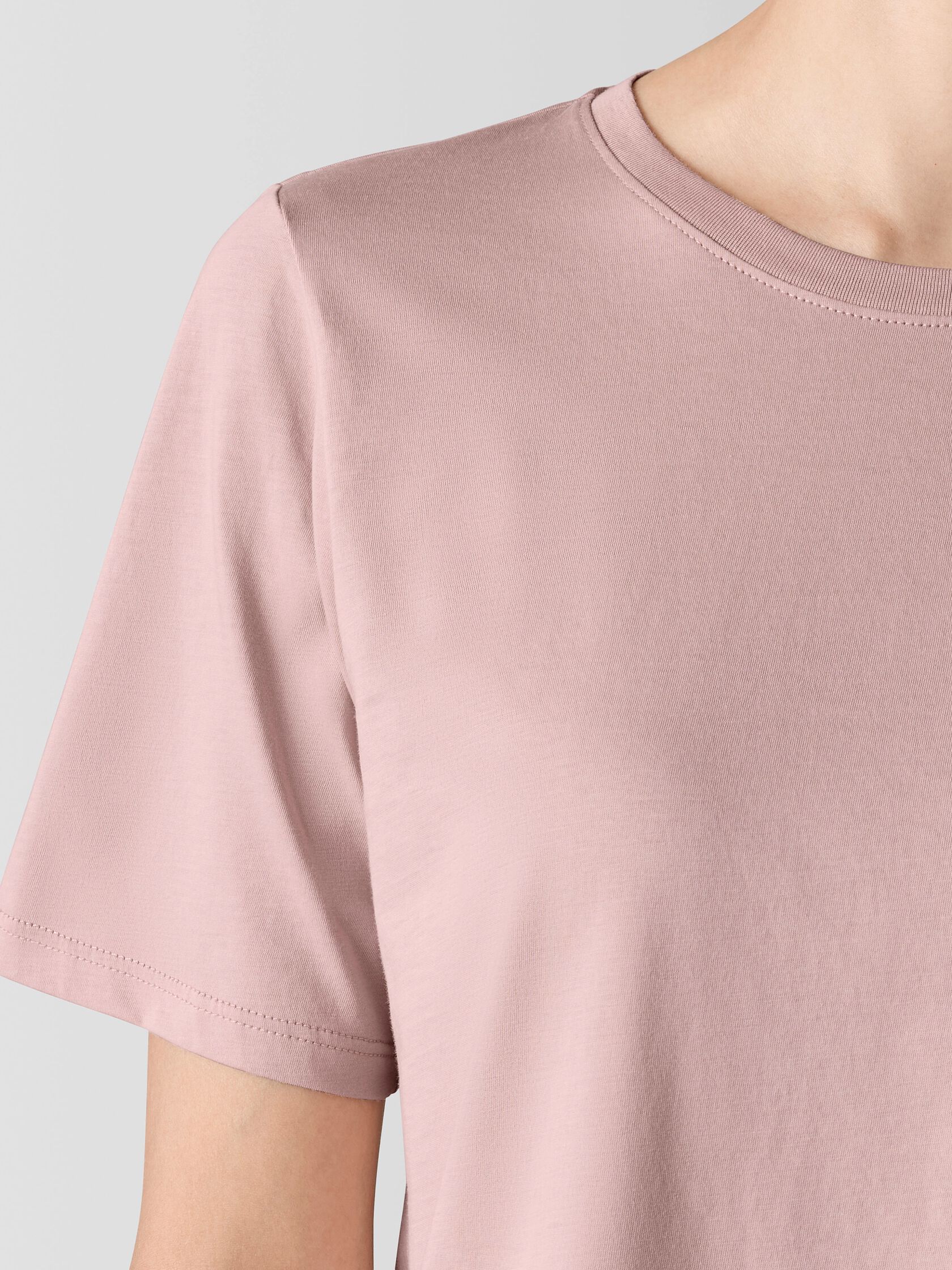 Organic Pima Cotton Jersey Round Neck Tee