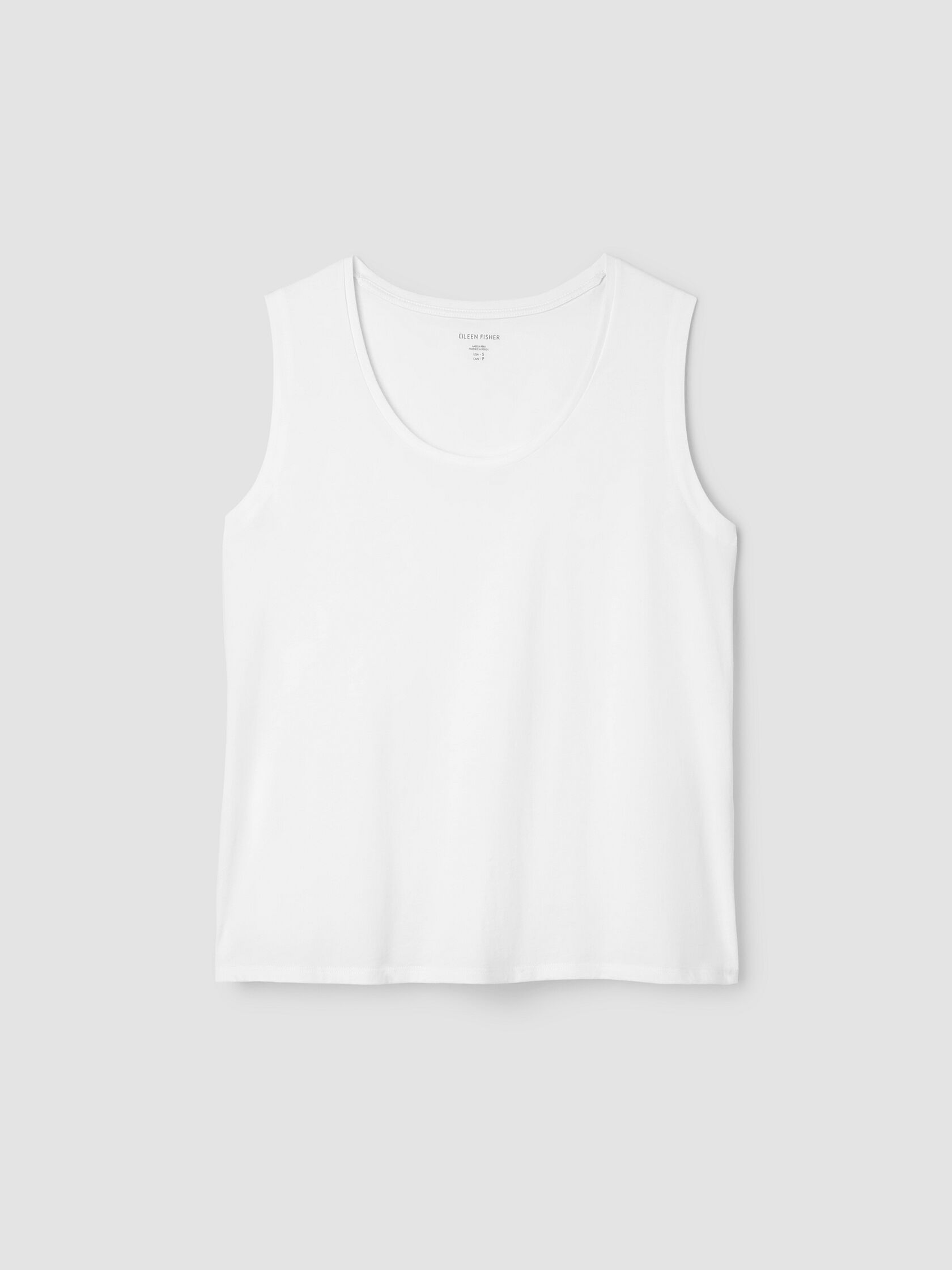 Organic Pima Cotton Jersey Scoop Neck Tank