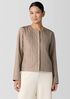 Silk Habutai Quilted Round Neck Jacket