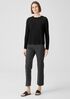 Organic Cotton Linen Slub Crew Neck Top