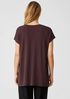 Stretch Silk Jersey Crew Neck Top