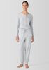 Mélange Organic Cotton Interlock Jogger Sleep Pant