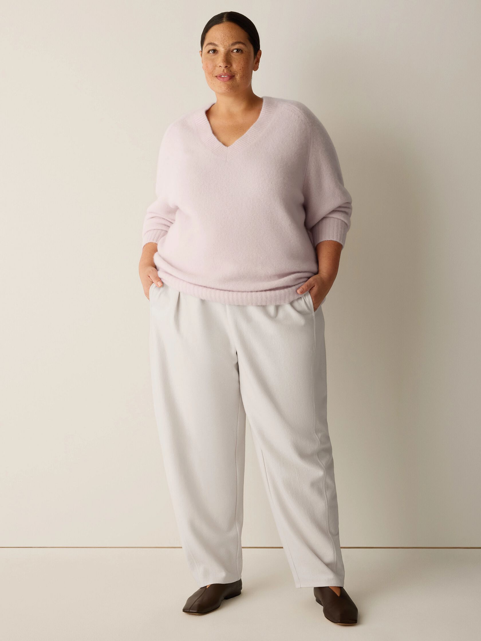 Cashmere Silk Bliss V-Neck Top