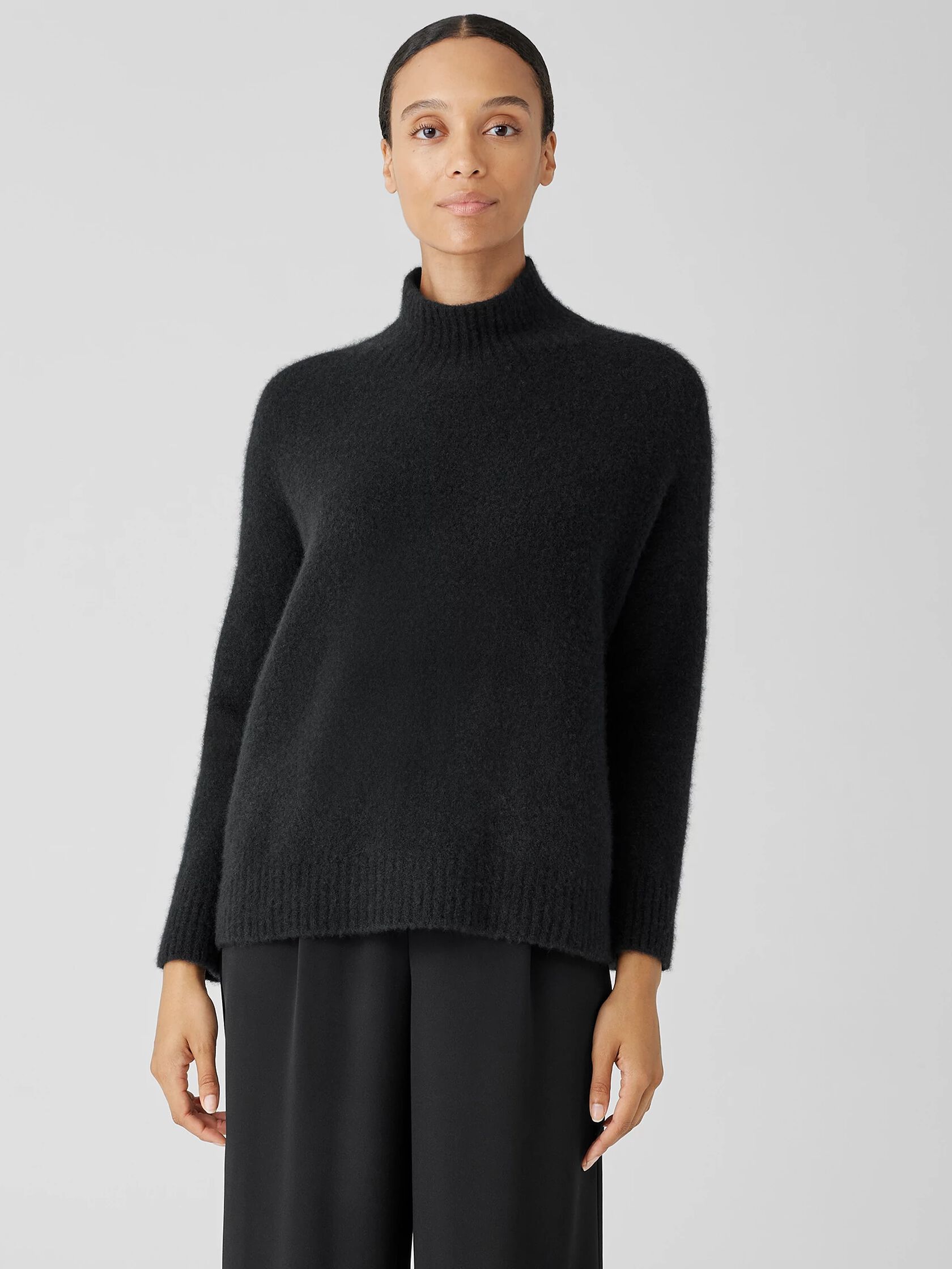 Cashmere Silk Bliss Turtleneck Box-Top