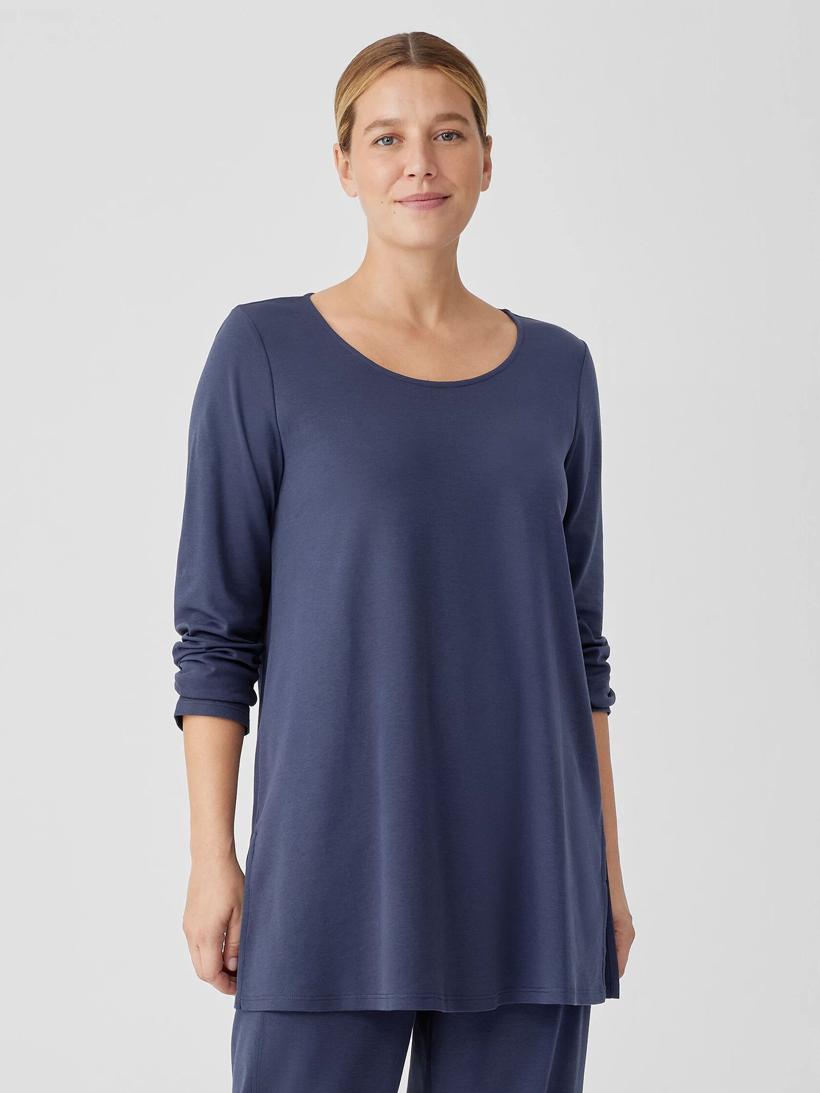 Organic Cotton Interlock Long Sleep Top