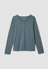 Organic Cotton Interlock Henley Sleep Top