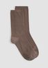 Cotton Waffle Crew Sock